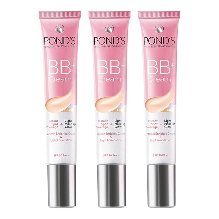 Ponds Set Of 3 Instant Spot Coverage & Light Make-up Glow BB Cream - 18g Each