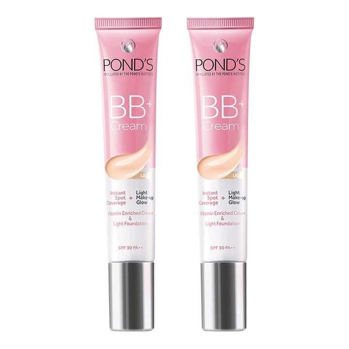 Ponds Set of 2 Instant Spot Coverage & Light Make-Up Glow BB Cream - 18 g each