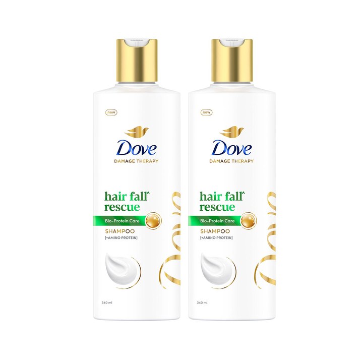 Dove Set of 2 Hair Fall Rescue Shampoo- 340 ml each