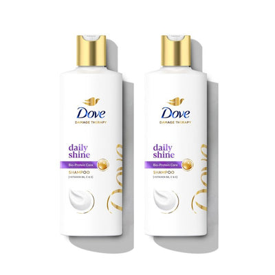 Dove Set of 2 Hair Therapy Daily Shine Shampoo for Dull Hair - 340ml each