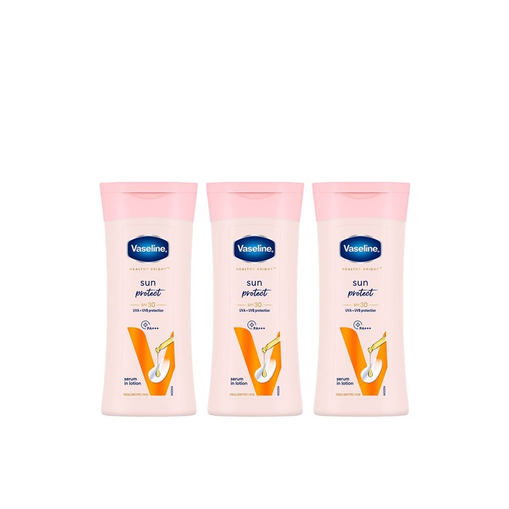 Vaseline Set of 3 Sun Protect SPF 30 Body Lotion with UVA + UVB PA+++ - 90ml each
