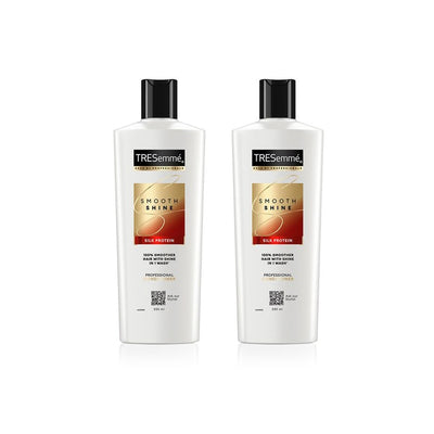 TRESemme Set of 2 Smooth & Shine Conditioner with Vitamin H & Silk Proteins -335ml each