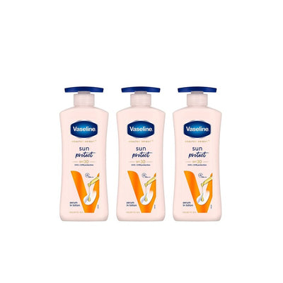Vaseline Set of 3 Sun Protect SPF 30 Body Lotion with UVA + UVB PA+++ - 400ml Each