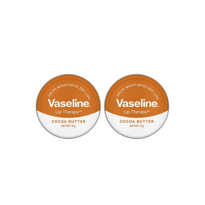Vaseline Set of 2 Lip Therapy Cocoa Butter Lip Tin - 17g each