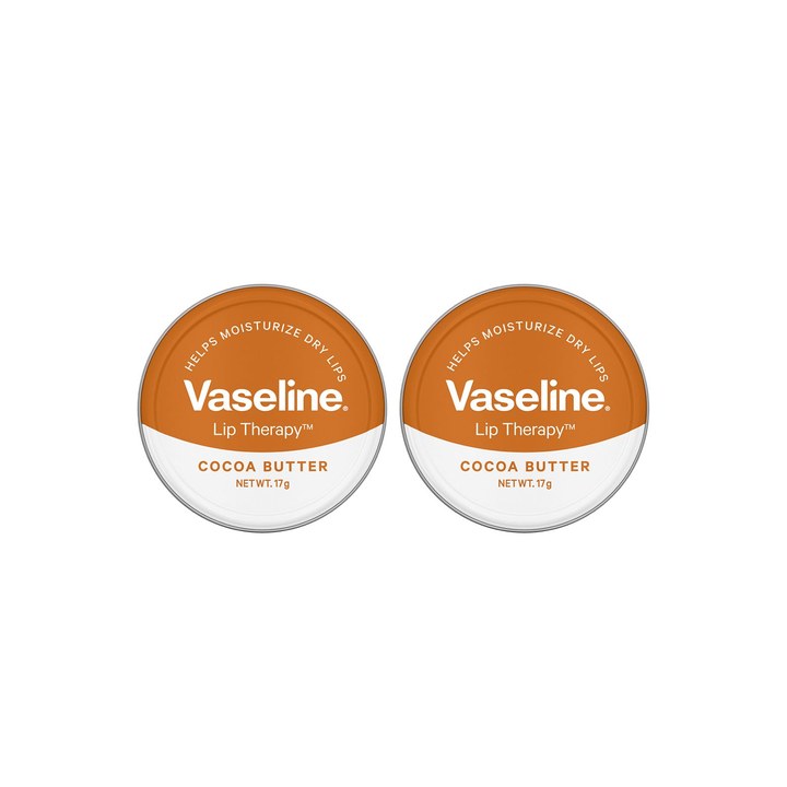 Vaseline Set of 2 Lip Therapy Cocoa Butter Lip Tin - 17g each