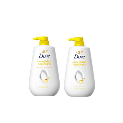 Dove Set Of 2 Energising Bodywash with Triple Hydration Serum - 825ml Each