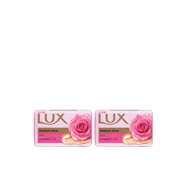 LUX Set of 6 Even Toned Glow Rose Soap with Vitamin C & E - 150 g Each