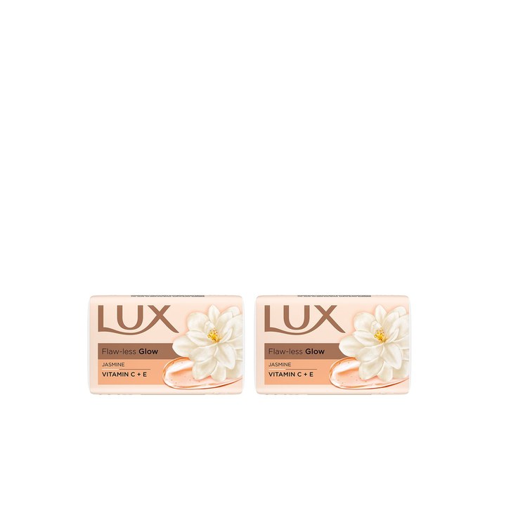 LUX Set of 6 Flaw-Less Glow Jasmine Soap wit Vitamin C & E - 150 g Each