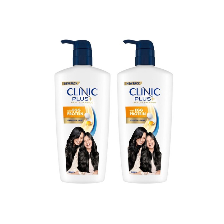 Clinic Plus Set Of 2 Strength & Shine Shampoo With Egg Protein - 650ml Each