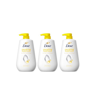Dove Set of 3 Energising Bodywash with Triple Hydration Serum - 825 ml each