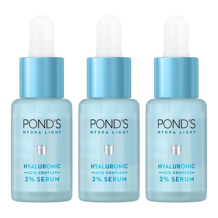 Ponds Set of 3 Hydra Light Hyaluronic Acid Complex 2% Face Serum - 14 ml each