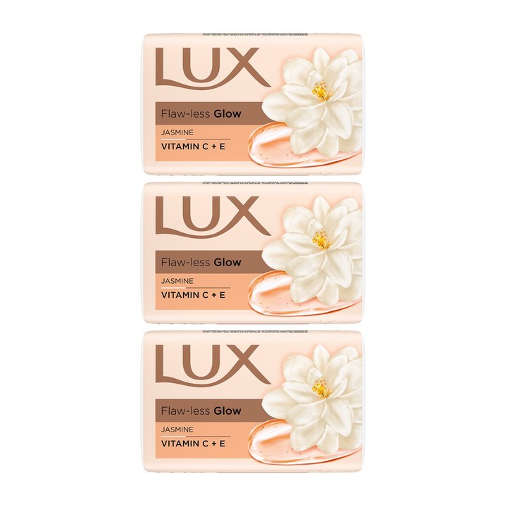 LUX Set of 9 Flaw-Less Glow Jasmine Soap wit Vitamin C & E - 150 g each