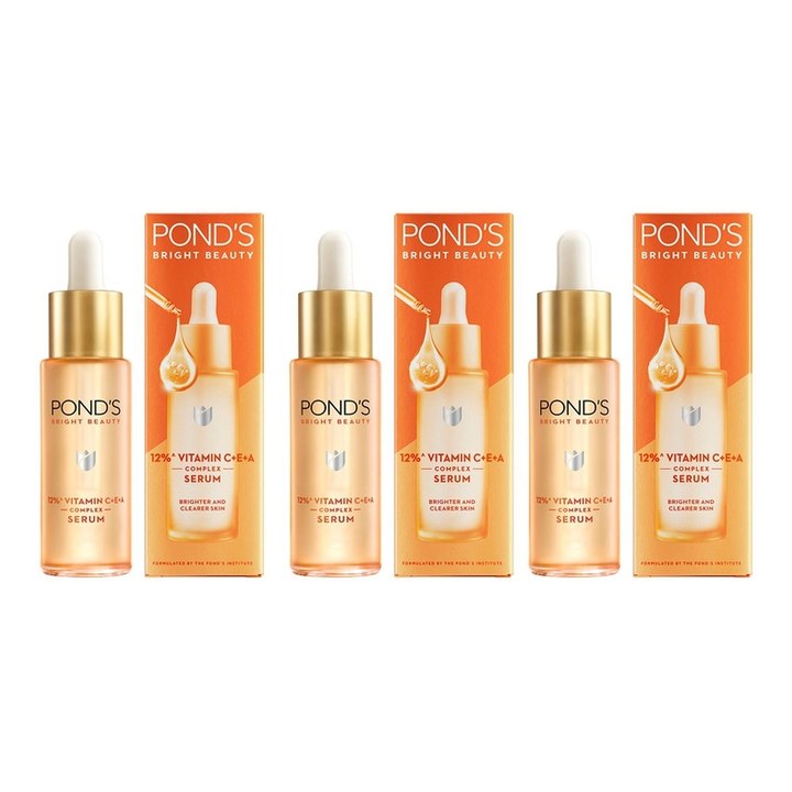 Ponds Set Of 3 Bright Beauty Vitamin C+E+A Face Serum - 14ml Each