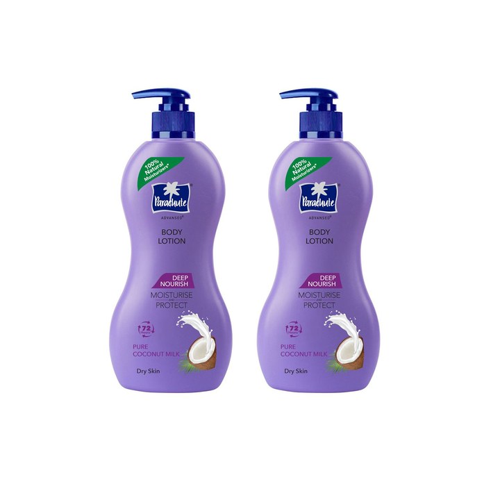 Parachute Set Of 2 Advansed Deep Nourish Body Lotion with Pure Coconut Milk - 400ml Each