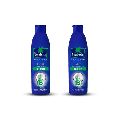 Parachute Set Of 2 Advansed Gold Biotin Coconut Hair Oil - 300ml Each