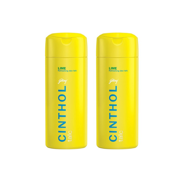 CINTHOL Set of 2 Anti-perspirant Germ Protection Lasting Fragrance Lime Talc - 300g each
