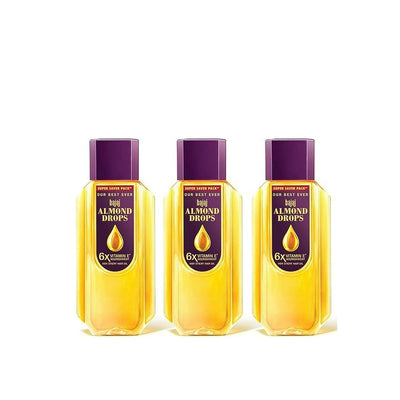 BAJAJ CONSUMER CARE Set Of 3 Almond Drops 6X Vitamin E Hair Oil - 625ml Each