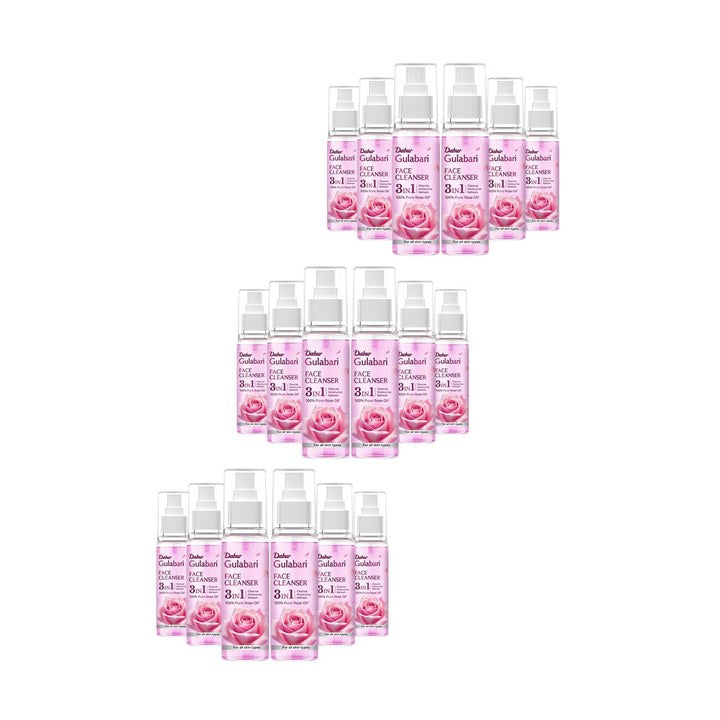 Dabur Set of 18 Gulabari Rose Glow Face Cleanser Spray - 100 ml each