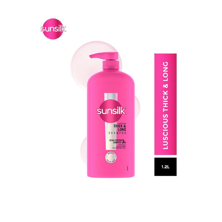 Sunsilk Luscious Thick & Long Shampoo with Keratin & Collagen - 1.2 L