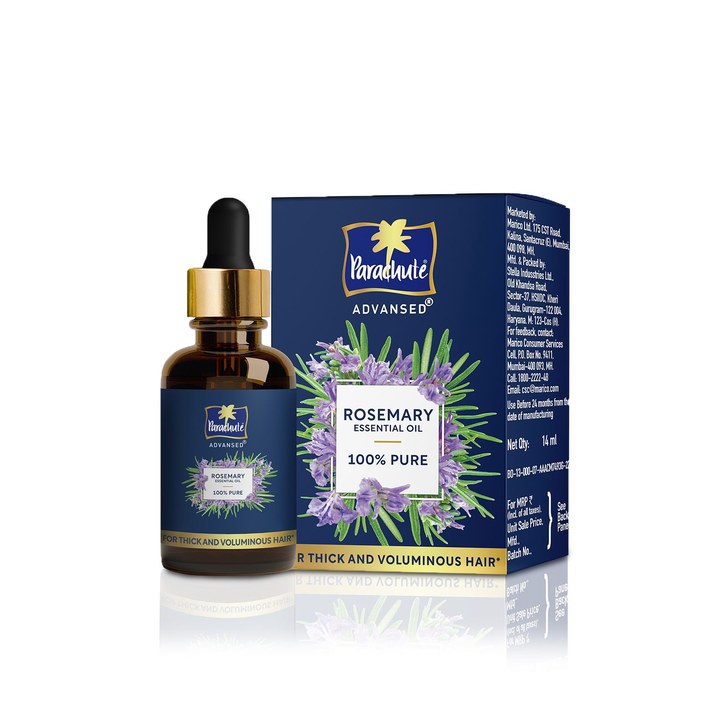 Parachute 100% Pure Rosemary Essential Oil For Thick & Voluminous Hair - 30ml