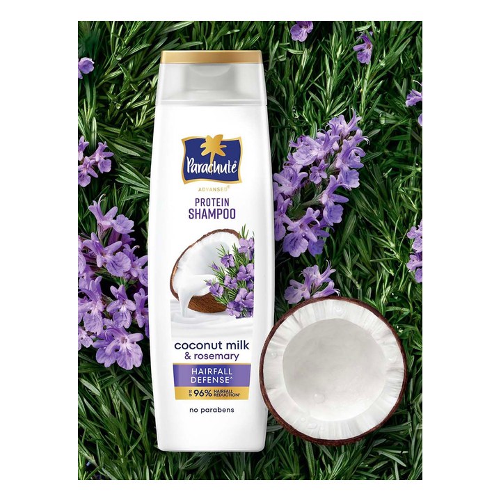 Parachute Advansed Hairfall Defense Protein Shampoo with Coconut Milk & Rosemary - 340 ml