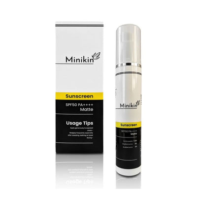 MINIKIN Matte Broad Spectrum Sunscreen with Blue Light Protection - SPF 50 PA++++- 50g