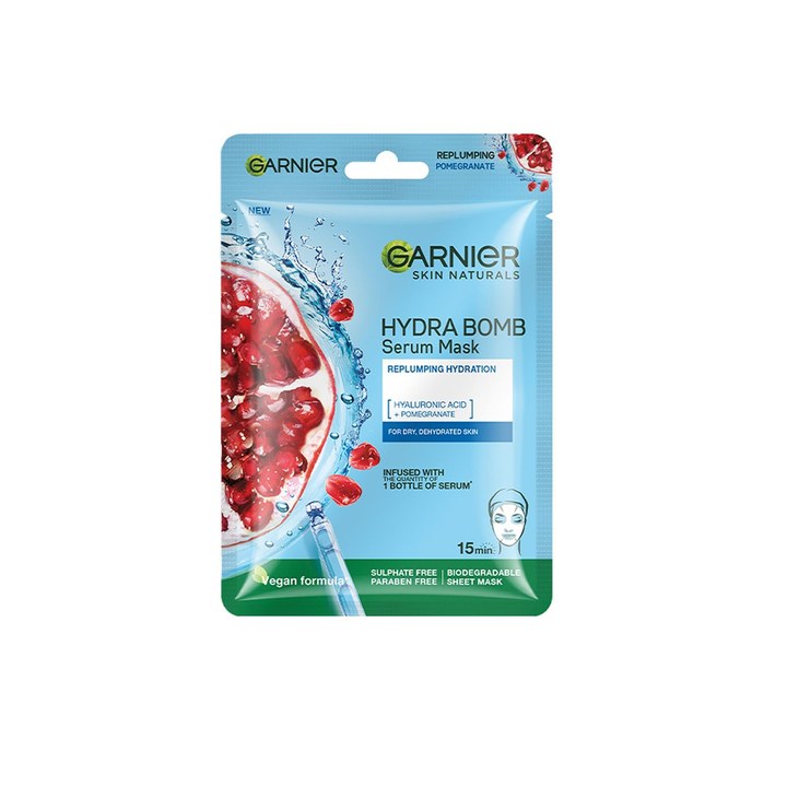 Garnier Skin Naturals Hydra Bomb Hydrating & Soothing Face Serum Sheet Mask - 28 g