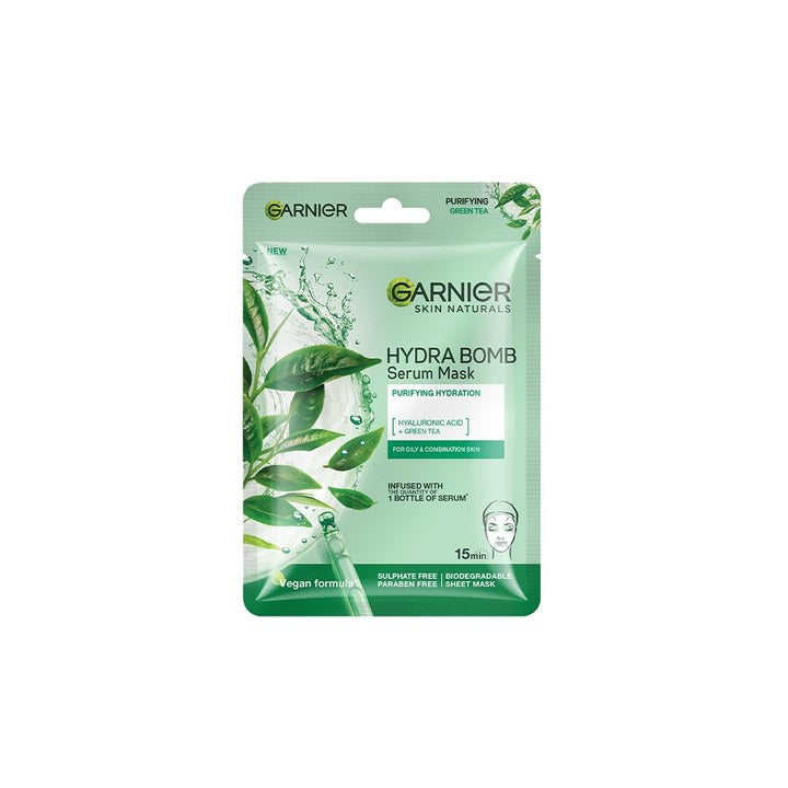Garnier Skin Naturals Hydra Bomb Green Tea Serum Mask with Glycerin - 28 g
