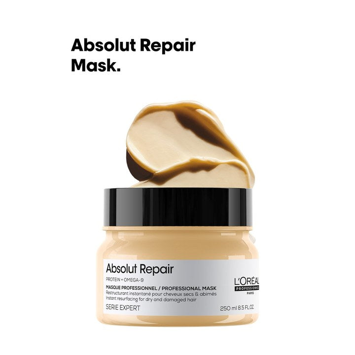 LOreal Professionnel Absolut Repair Mask For Dry Hair with Protein & Omega-9 - 250ml