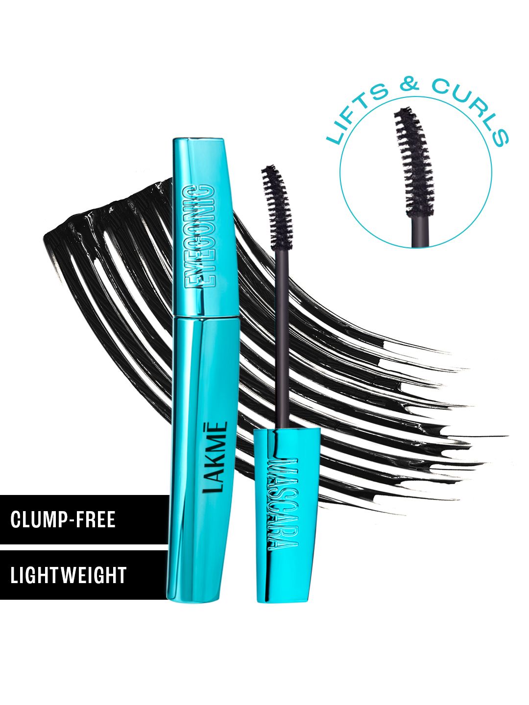 Lakme 9to5 Eyeconic Curling Mascara Smudgeproof & Waterproof Lasts 24 Hrs 9ml - Black