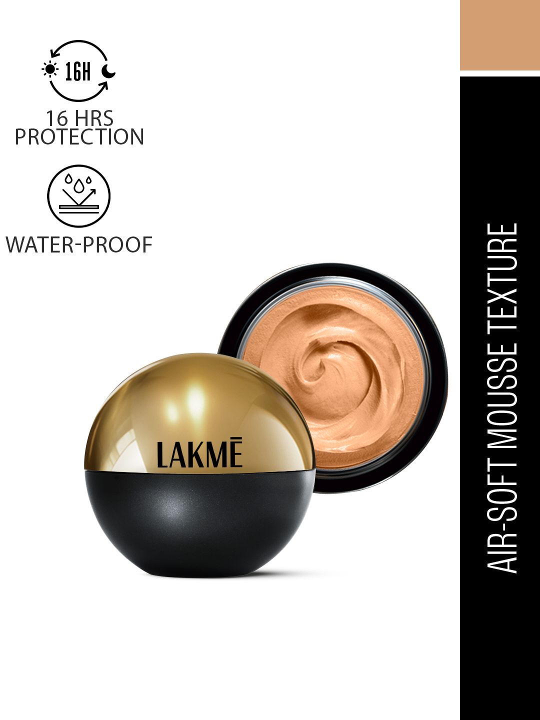 Lakme Xtraordin-airy Mattereal Mousse Foundation, Matte Finish - Beige Honey 05 - 25g