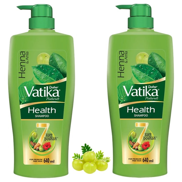DABUR VATIKA Health Shampoo Heena & Amla \\ Pack of 2 (1280 ml)