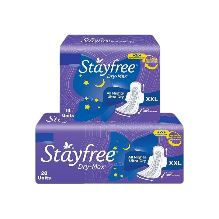 STAYFREE Dry-Max All Night Ultra-Dry A Sanitary Pad (Pack of 42)