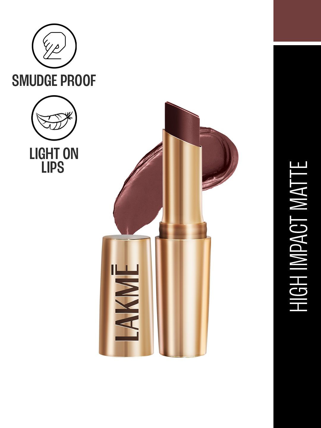 Lakme 9to5 Powerplay Priming Matte Lipstick, Lasts 16hrs, Sangria Weekend, 3.6g