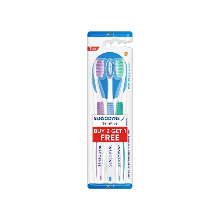 Sensodyne Sensitive with soft rounded bristles| Soft Toothbrush