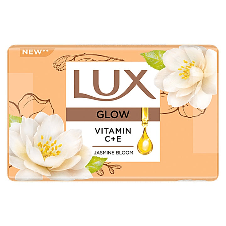 Lux Glow Jasmine Bloom Bathing Soap Bar With Vitamin C & E (450 g)