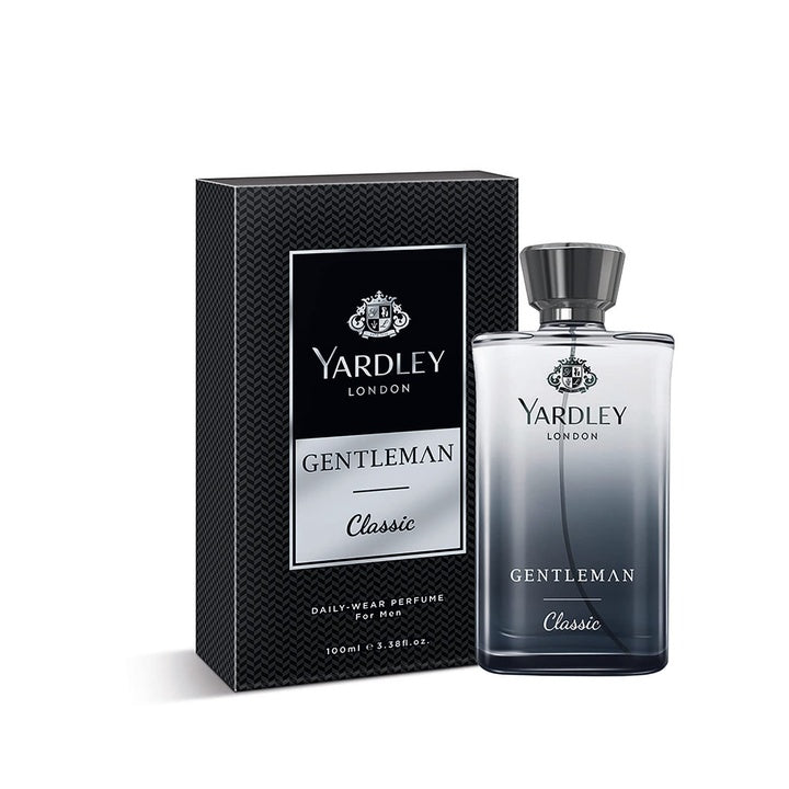 Yardley London Gentleman Classic Liquid Perfume Spray, Fresh Woody Fougère Notes, Masculine Fragrance, Perfume For Men, 100ml