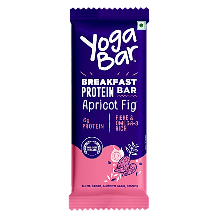 Yoga Bar Apricot Fig 6 g Protein Bar (45 g)