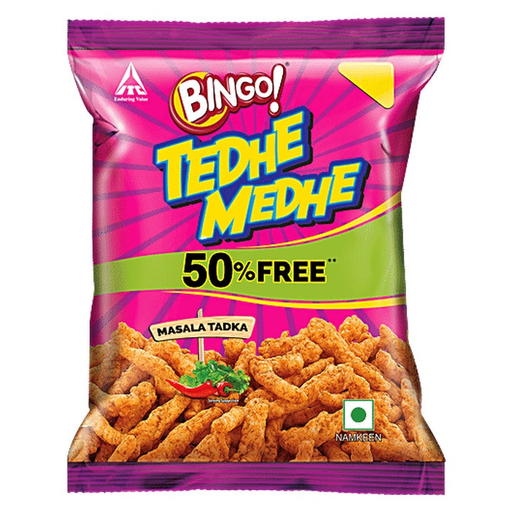 Bingo! Tedhe Medhe Masala Tadka (38 g)