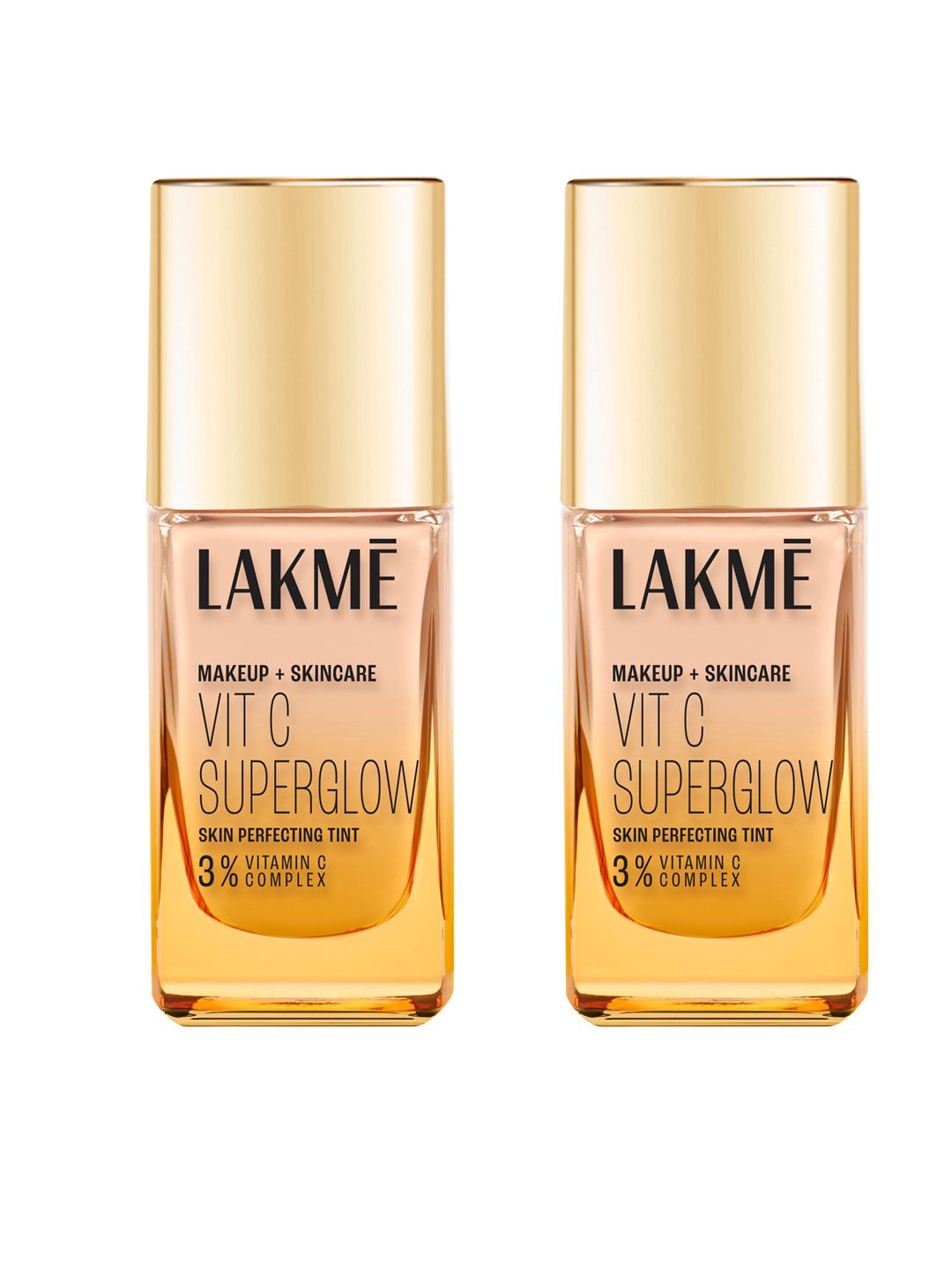 Lakme Set Of 2 Makeup + Skincare Superglow Skin Perfecting Tint - 25ml Each