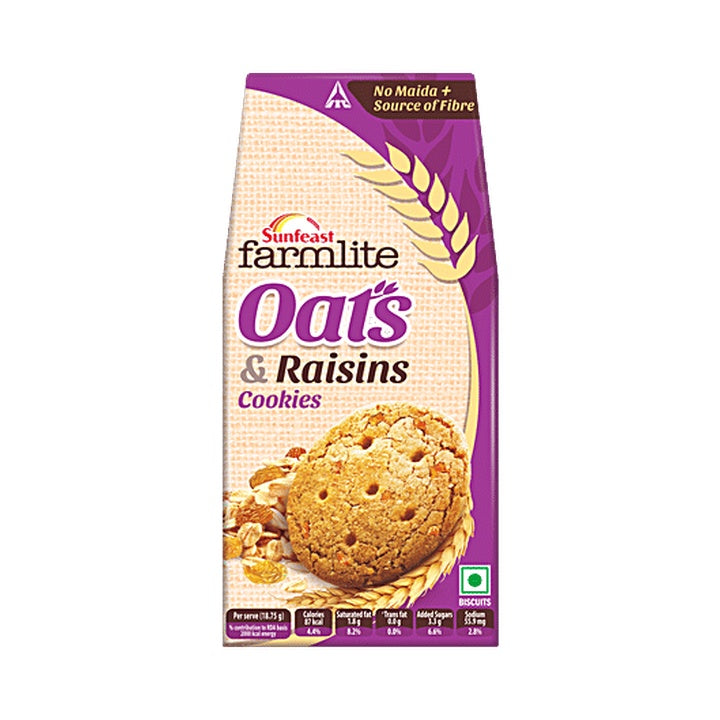 Sunfeast Farmlite Biscuit - Cookies - Oats & Raisins (150 g)