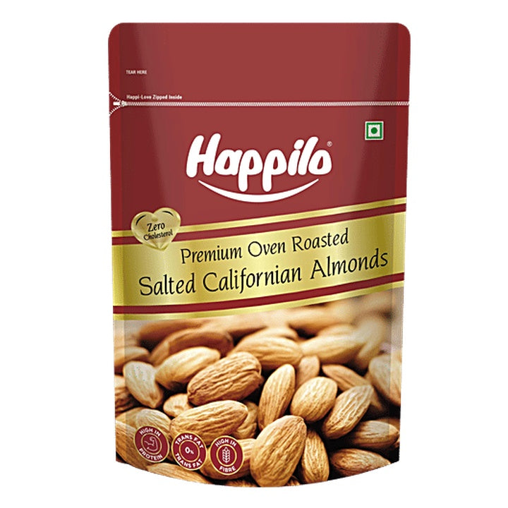 Happilo Premium Roasted & Salted California Almonds (200 g)