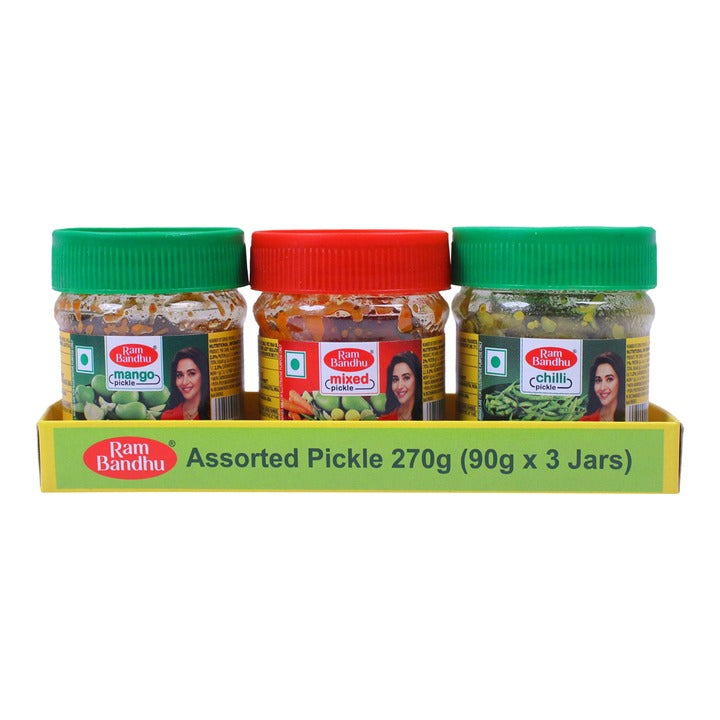 Ram Bandhu Assorted Pickle : 90 g x 3 U