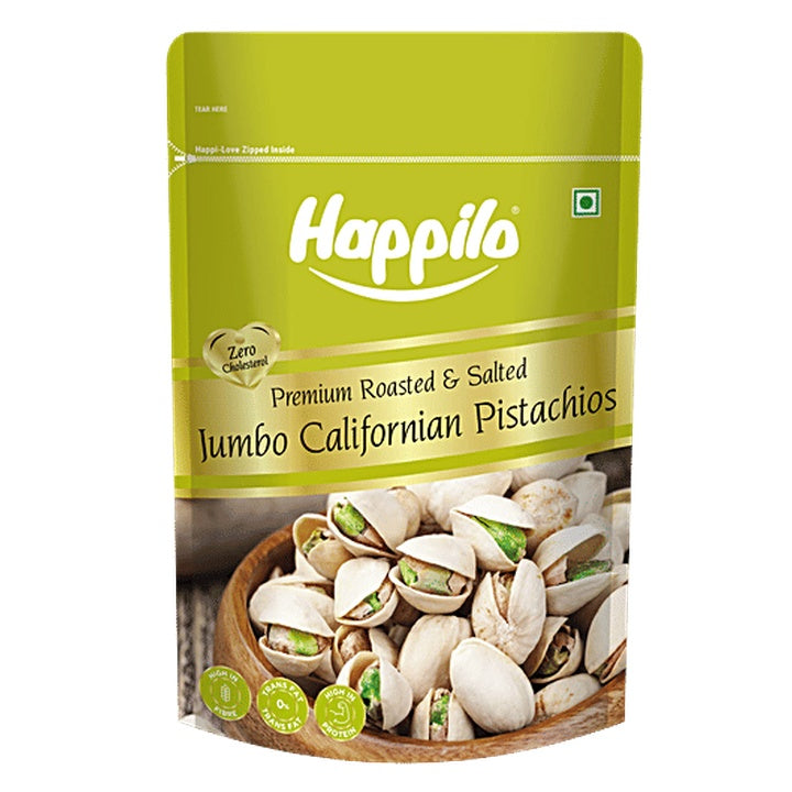 Happilo Roasted & Salted Jumbo Californian Pistachios (200 g)