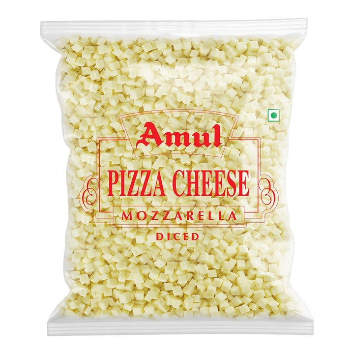 Amul Mozzarella Diced Pizza Cheese (Frozen) : 1 kg