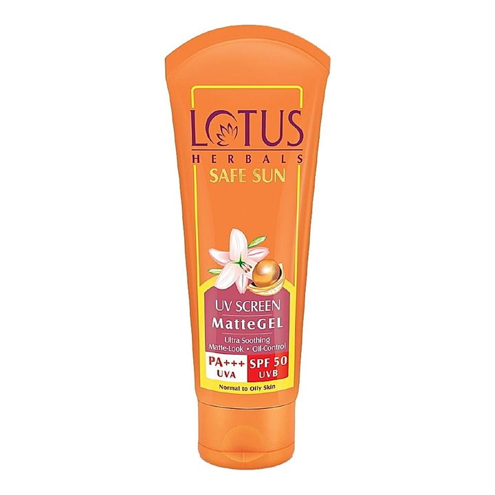 Lotus Herbals UV Screen Matte Gel SPF 50 UVB : 50 g