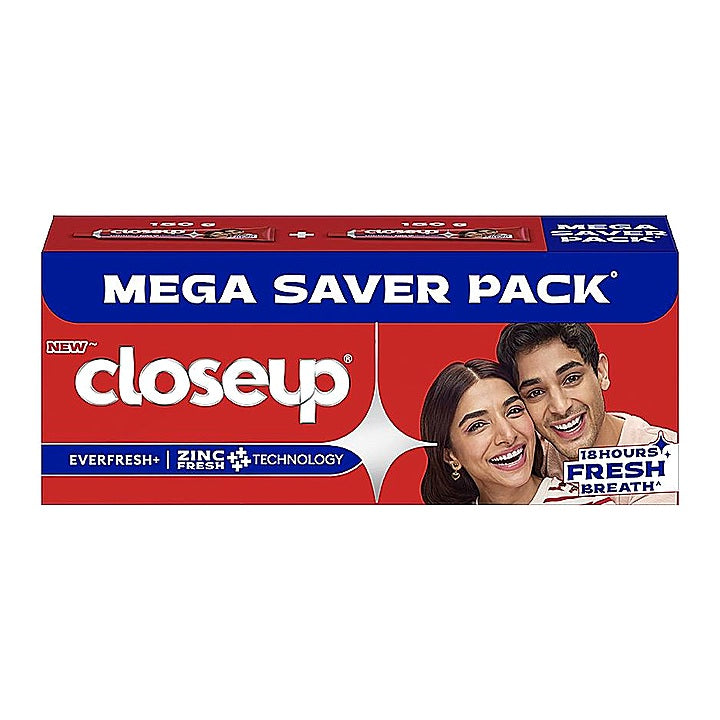 Closeup Everfresh+ Anti-Germ Gel Red Hot Toothpaste : 2x150 g