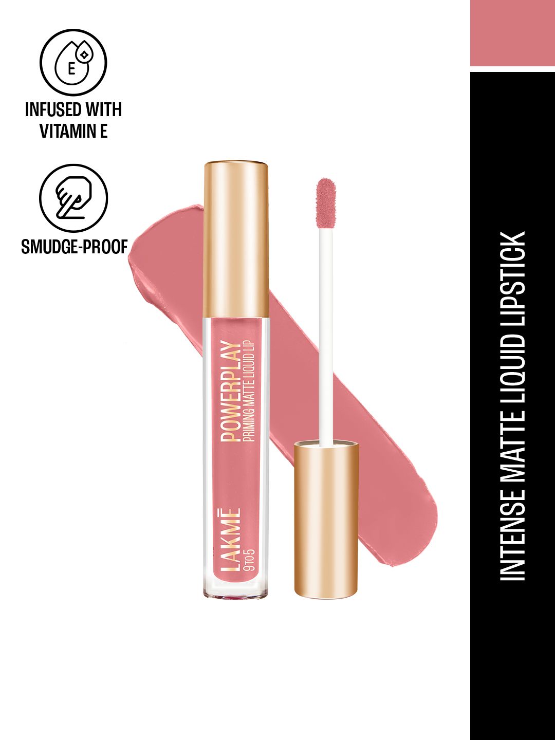 Lakme 9to5 Primer + Matte Liquid Lip Color 4.2 ml - Spiced Capucino MN3