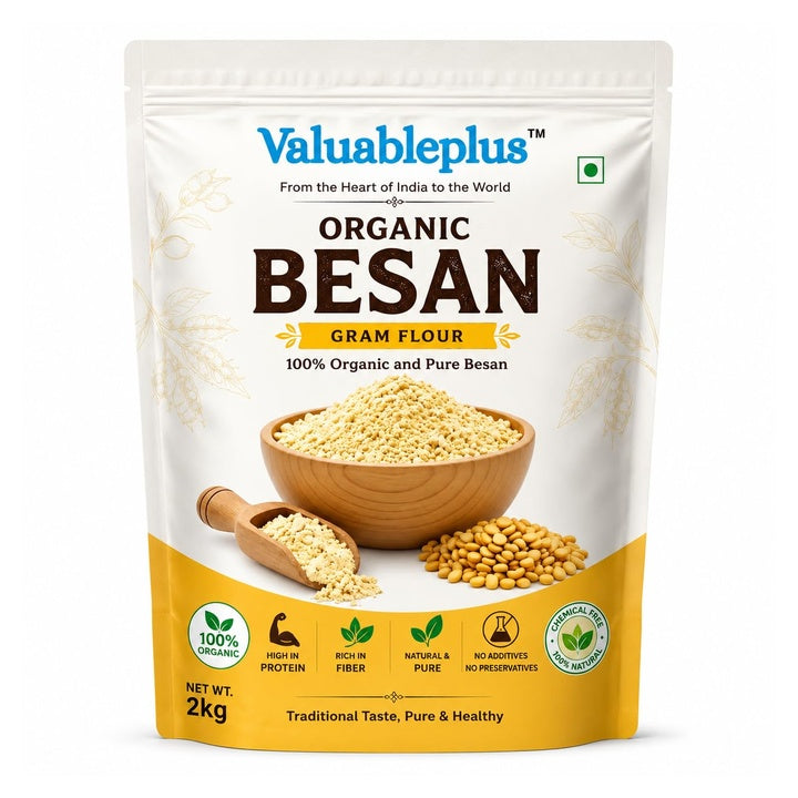 Valuableplus™ Organic Besan Gram Flour, 2 kg