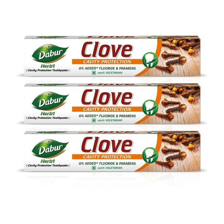Dabur Herb'l Clove - Cavity Protection Toothpaste Toothpaste (600 g, Pack of 3)
